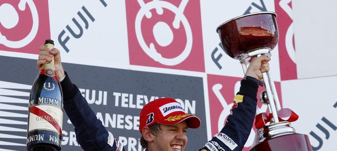 Sebastian Vettel slaví další triumf