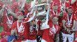 Po osmi letech slaví Slavia titul