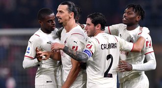 Ibrahimovic pečetil výhru AC Milán, Boloňa dohrávala v devíti