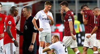 Slavné značky v problémech: AC Milán na sestup, tápající United i Sparta