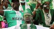 Fanoušci Nigérie slaví výhru nad Egyptem