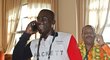 Guinejský představitel těsně po losování