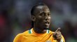 Didier Drogba promlouvá ke spoluhráčům ve finále Poháru národů