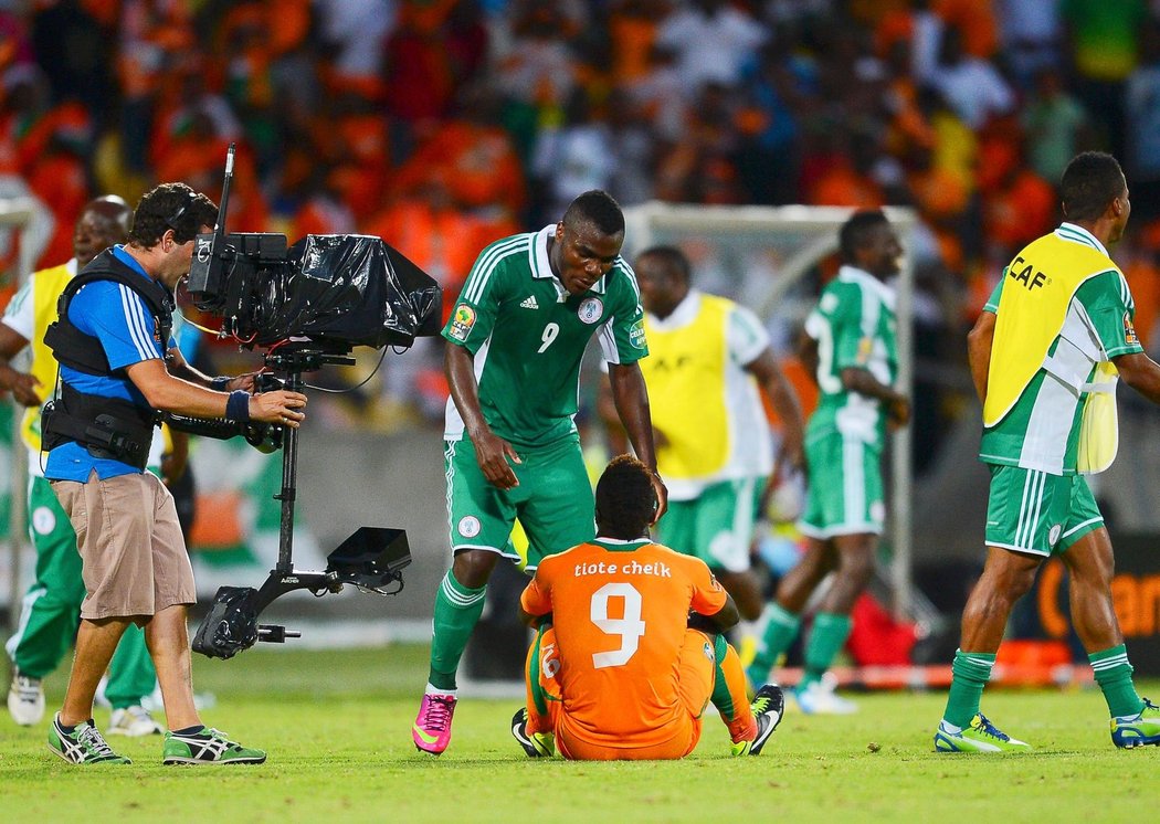 Nigérie ve čtvrtfinále afrického fotbalového šampionátu vyhrála nad Pobřežím slonoviny se všemi jeho hvězdami 2:1