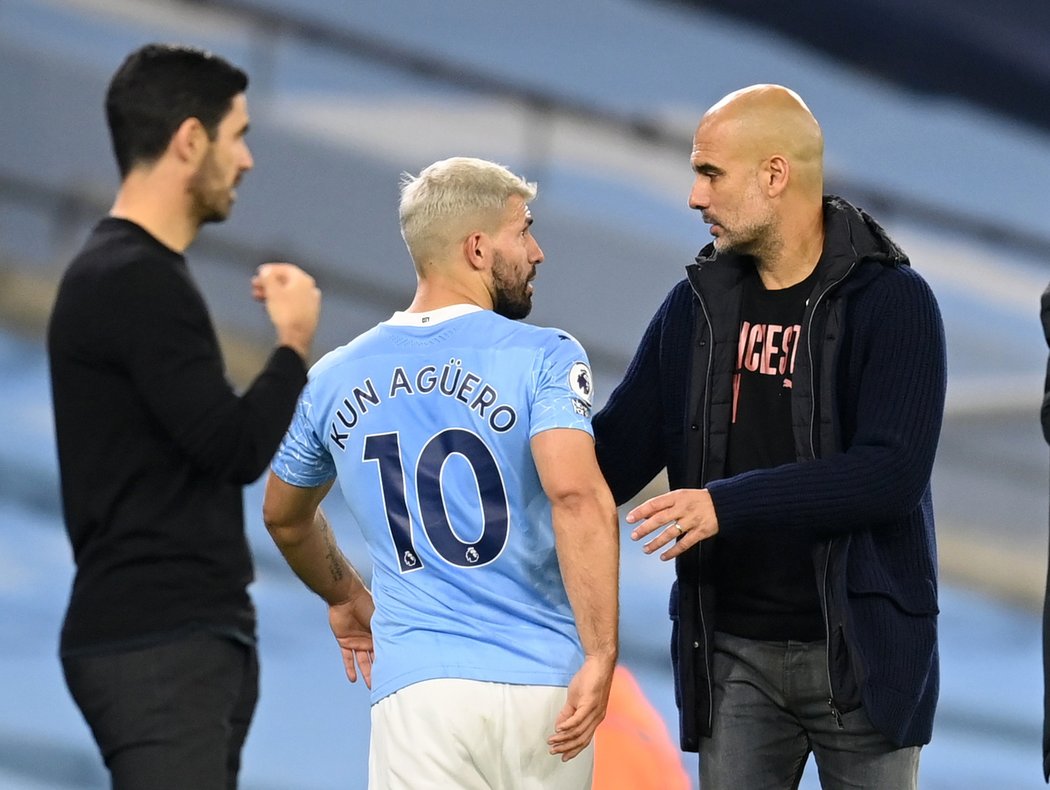 Sergio Agüero odehrál první zápas od operace