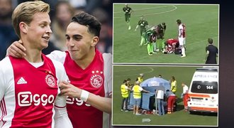 Zázrak! Hvězdička Ajaxu po kómatu sleduje i fotbal. Radila De Jongovi