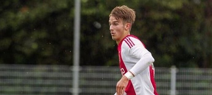 Václav Černý v dresu Ajaxu v přípravném zápase