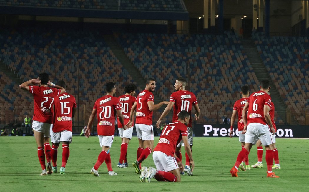 Fotbalisté Al-Ahly vyzvali v nedávném čtvrtfinálovém utkání egyptského poháru celek Pyramids FC
