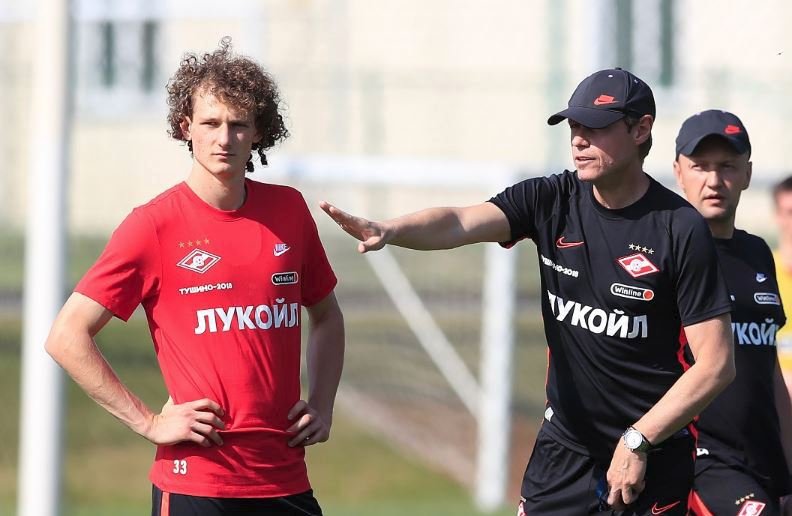 Alex Král na tréninku Spartaku Moskva
