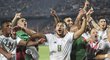 Alžírské nadšení po konci zápasu