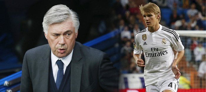 Carlo Ancelotti Martina Ödegaarda nechtěl