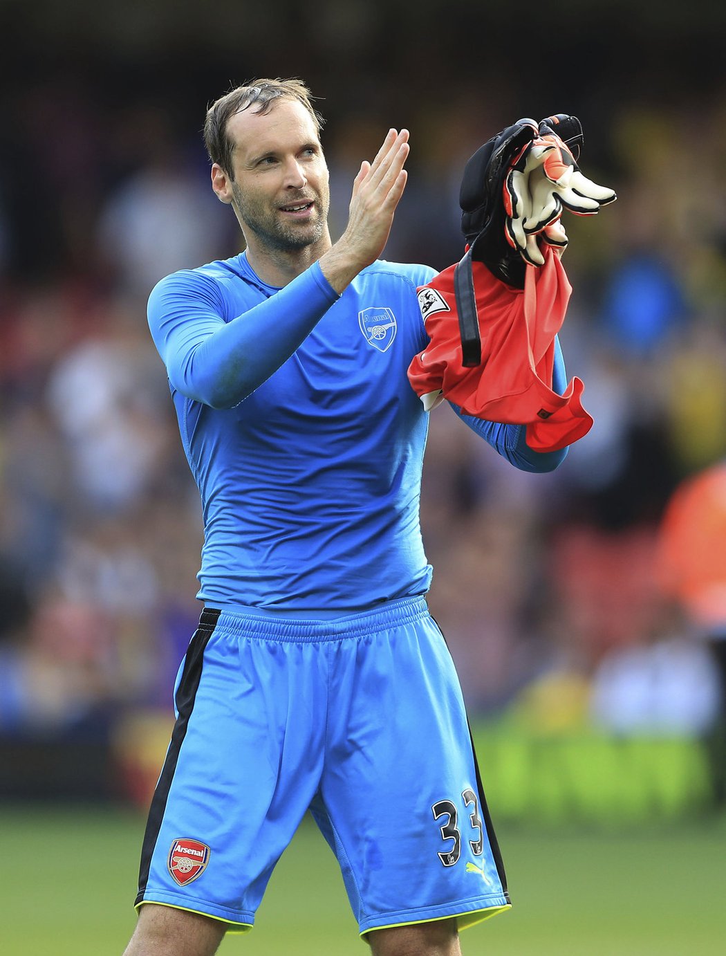 Petr Čech po zápase s Watfordem děkuje fanouškům