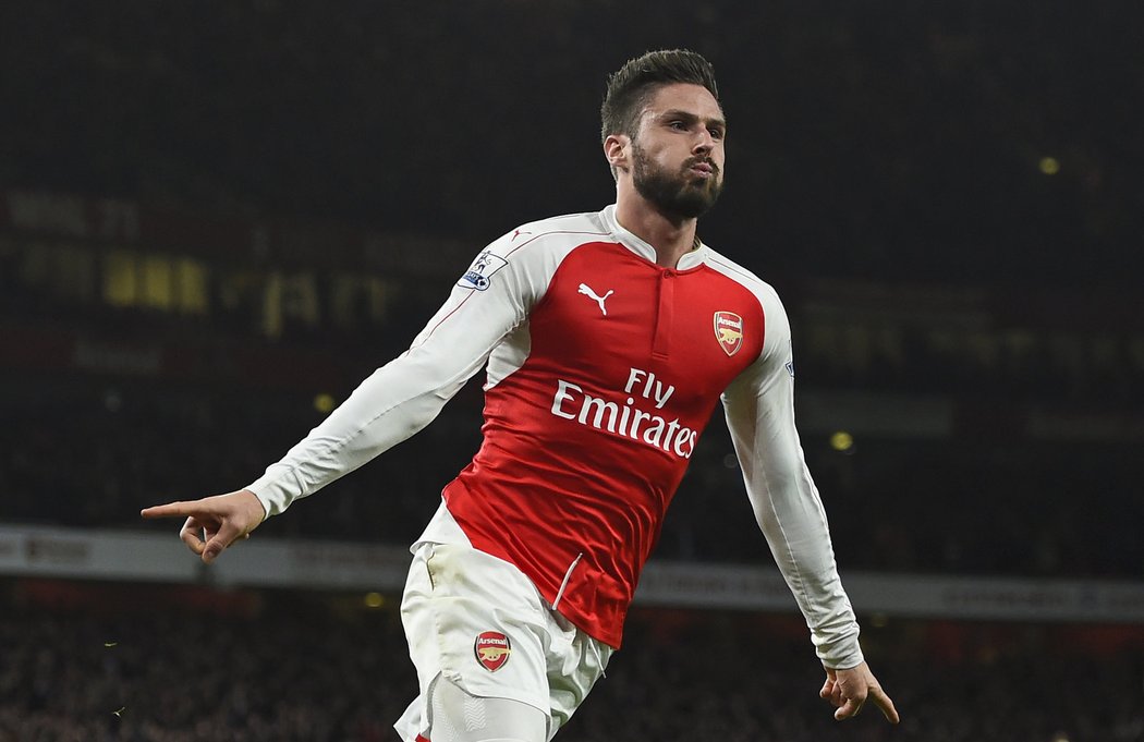 Olivier Giroud vstřelil druhý gól Arsenalu