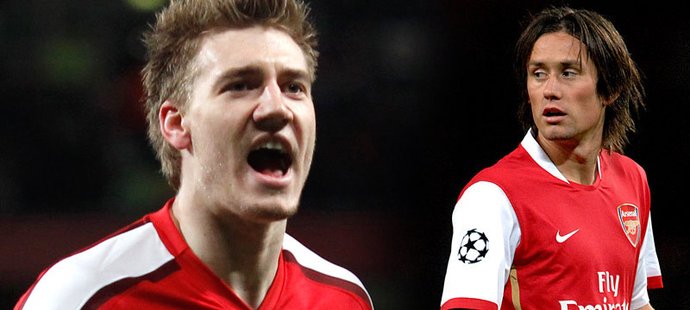 Nicklas Bendtner si vážil spolupráce s kapitánem české reprezentace Tomášem Rosickým