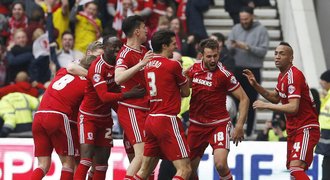 Postup do Premier League slaví Kalas s Middlesbrough, Skaláka čeká baráž