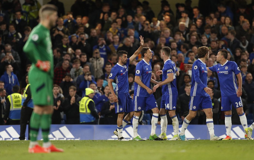 Dvě branky dal za Chelsea španělský útočník Diego Costa