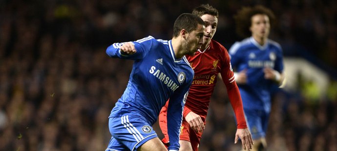 Eden Hazard byl prvním střelcem Chelsea v utkání s Liverpoolem