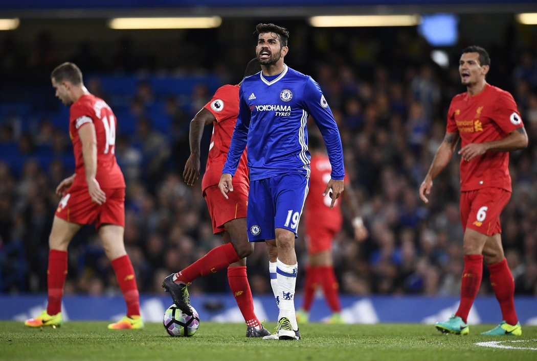 Diego Costa snížil na 1:2 proti Liverpoolu