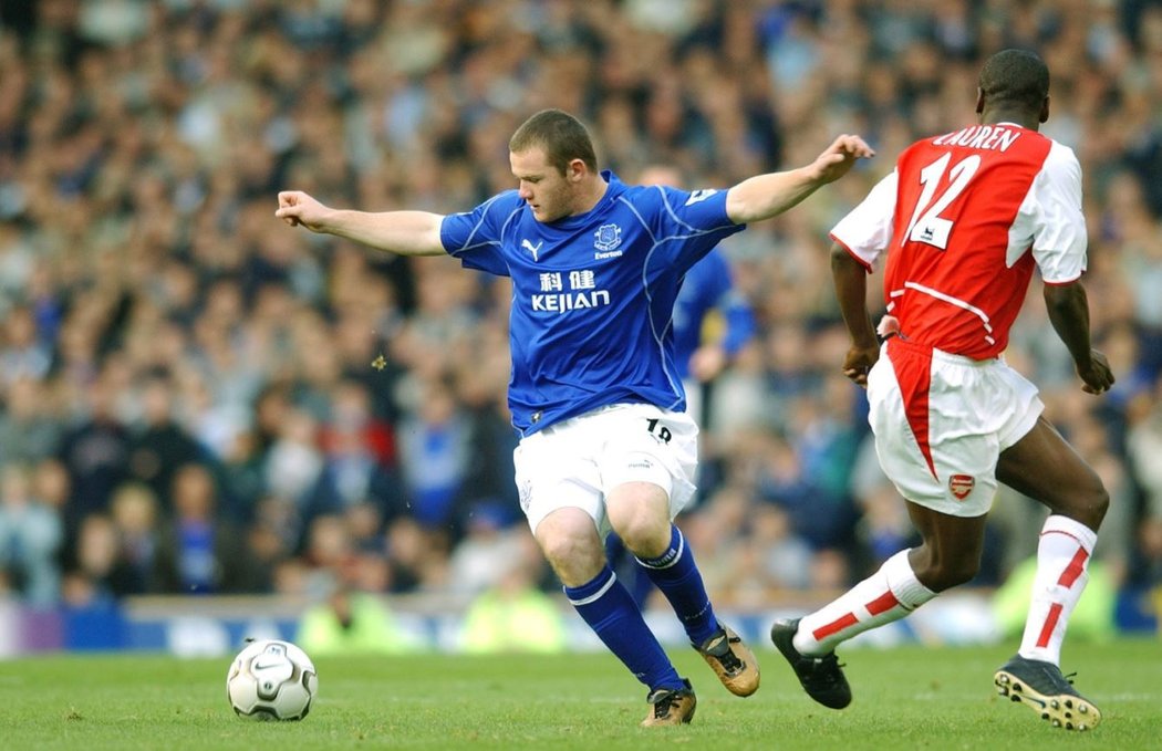 Mladičký Wayne Rooney v době, kdy se probil do prvního týmu Evertonu