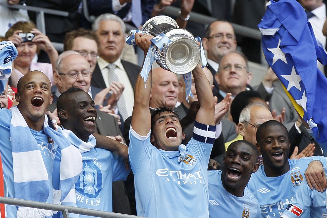 Je to tam! Manchester City slaví triumf v Anglickém poháru