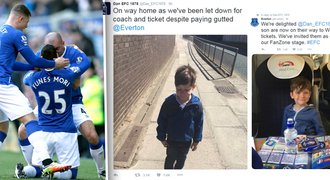 Fotka smutného chlapce dojala Everton. Zařídil mu vstupenku na semifinále