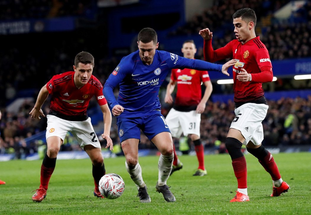 Manchester United porazil Chelsea 2:0 a postoupil do čtvrtfinále FA Cupu