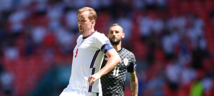 Harry Kane v soubojích s chorvatskou obranou