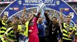Fotbalisté Huddersfieldu slaví postup do Premier League