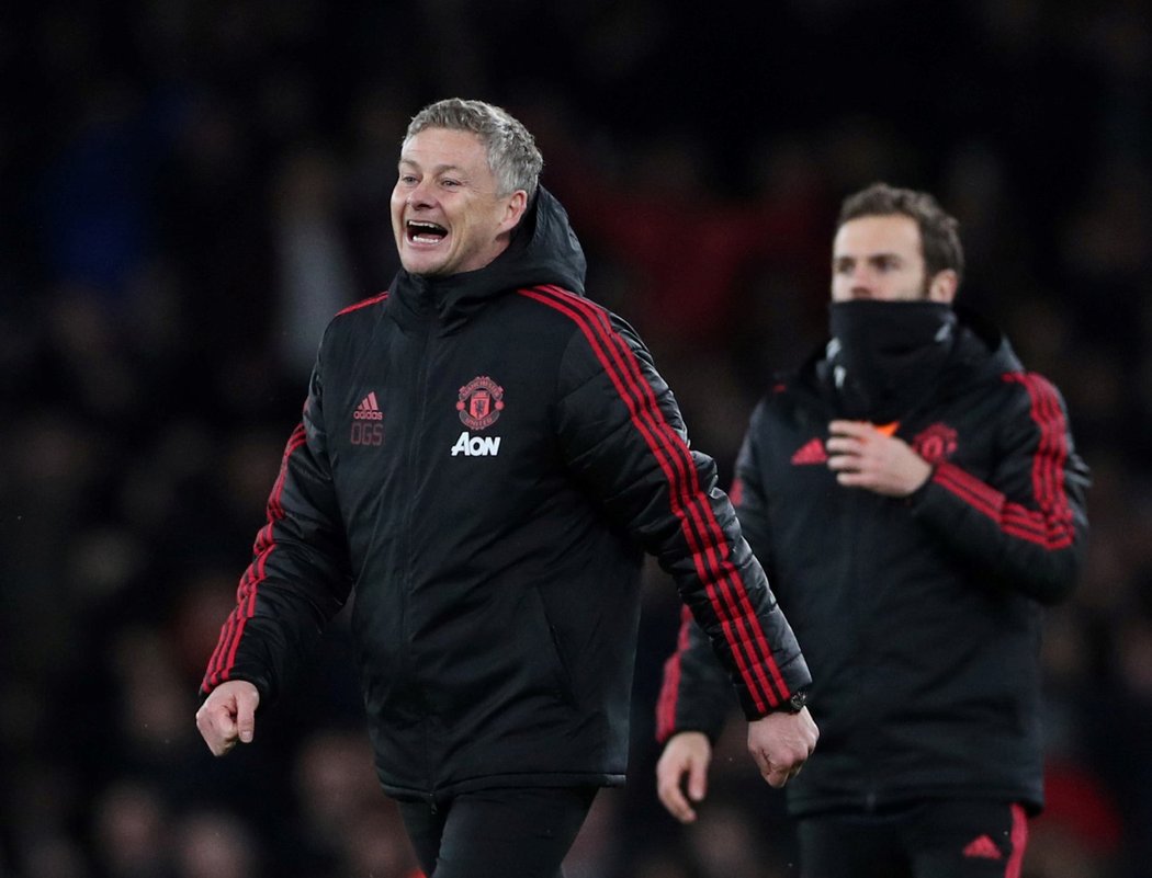 Ole Gunnar Solskjaer mohl být po utkání na půdě Arsenalu spokojený