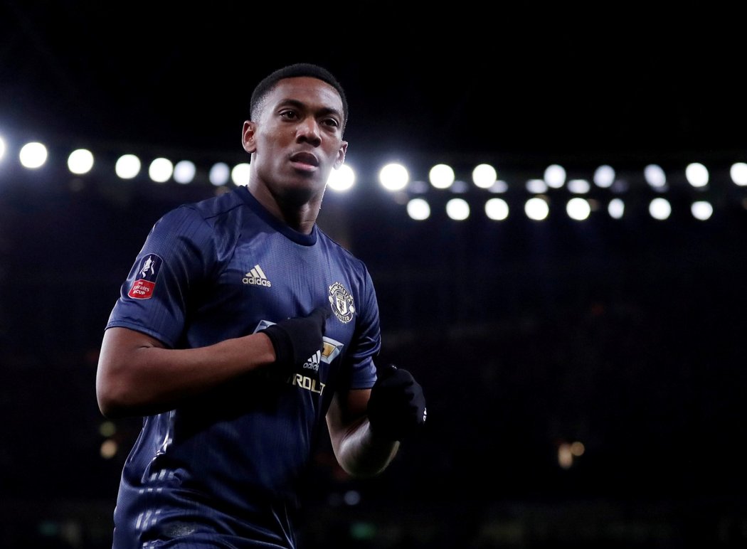 Anthony Martial vstřelil jednu ze tří branek United