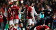 Fotbalisté Bristolu se radují z vítězství nad Manchesterem United a postupu do semifinále Ligového poháru