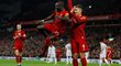 Gólová radost fotbalistů Liverpoolu v utkání proti Sheffieldu