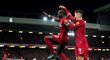 Gólová radost v podání ofenzivních hvězd Liverpoolu Sadia Maného a Roberta Firmina