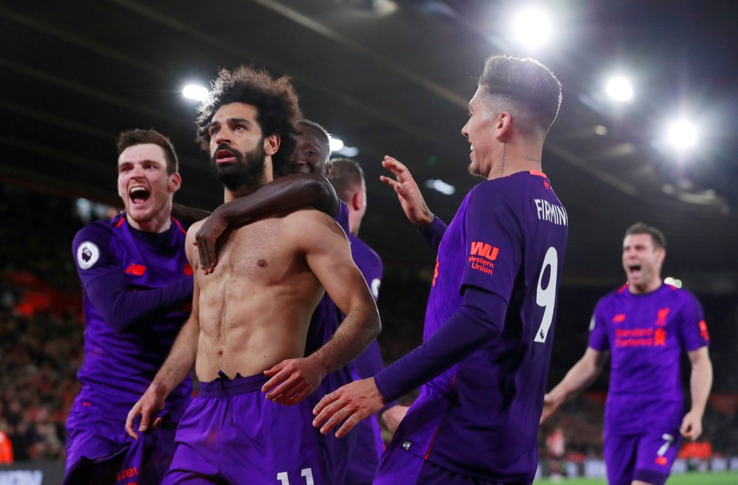 Fotbalisté Liverpoolu zdolali díky dvěma gólům v koncovce Southampton 3:1. Vítěznou trefu obstaral Mohamed Salah