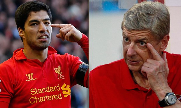 Barevně i gesty to sice útočník Luis Suárez z Liverpoolu a kouč Arsenalu Arséne Wenger vyladili. Na společné angažmá v Gunners to zatím nevypadá