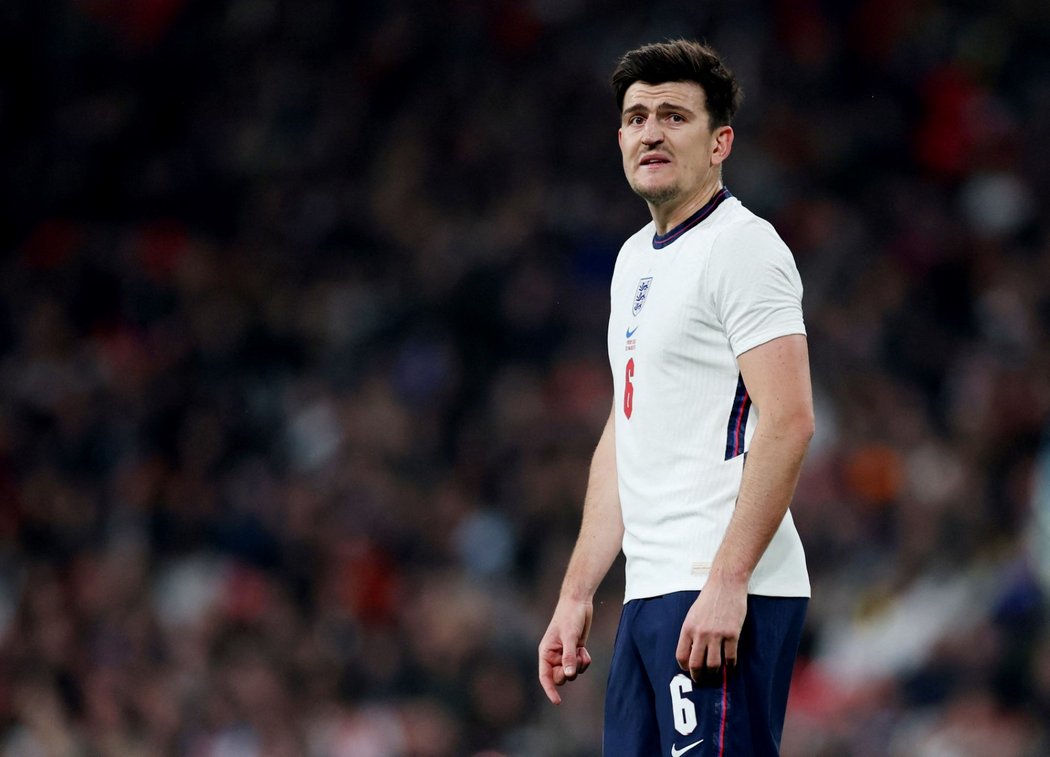 Harry Maguire v přátelském utkání proti Pobřeží Slonoviny