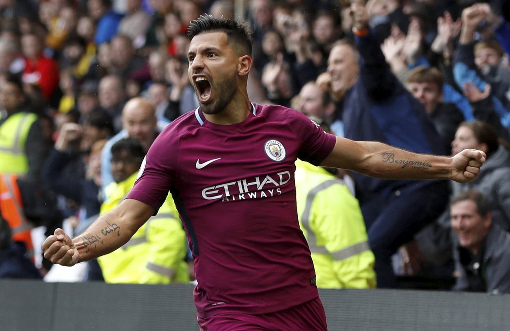 Sergio Agüero se blýskl hattrickem proti Watfordu