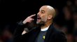 Španělský trenér Manchesteru City Pep Guardiola v odvetném utkání osmifinále Ligy mistrů proti švýcarské Basileji