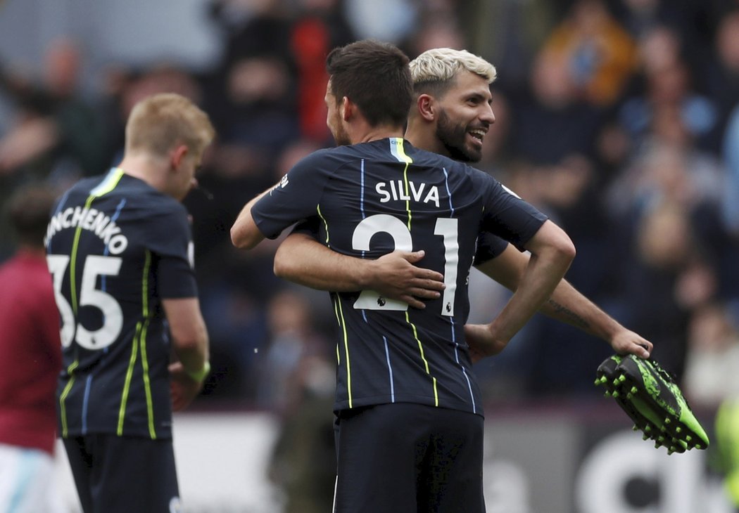 O vítězství Manchesteru City rozhodl jediným gólem zápasu Sergio Agüero