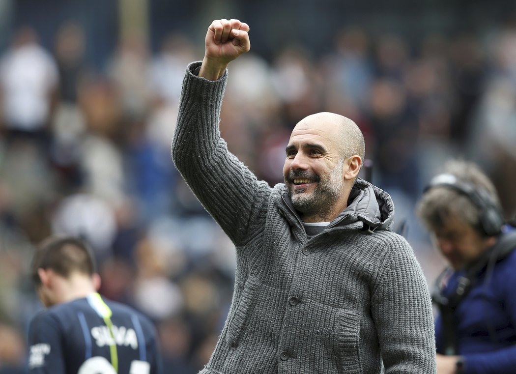 Spokojený kouč Manchesteru City Pep Guardiola po výhře na hřišti Burnley