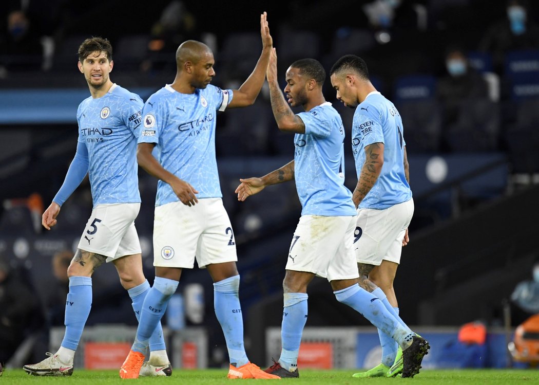 Fotbalisté Manchesteru City zvítězili 4:0 nad Crystal Palace a poskočili na druhé místo tabulky Premier League