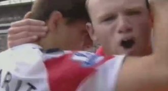 VIDEO: F**k you! Takhle slavil Rooney hattrick