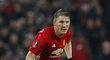 Bastien Schweinsteiger v utkání Manchesteru United proti Wiganu