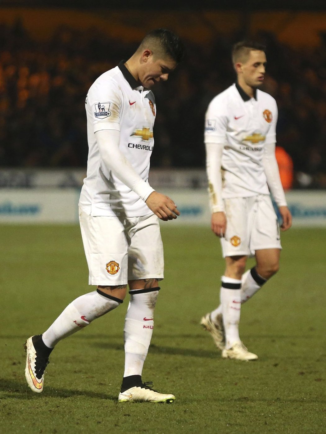 Zklamaní hráči Manchesteru United po pohárové remíze se čtvrtoligovým Cambridge