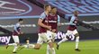 Gólová radost českého záložníka West Hamu Tomáše Součka proti Brightonu