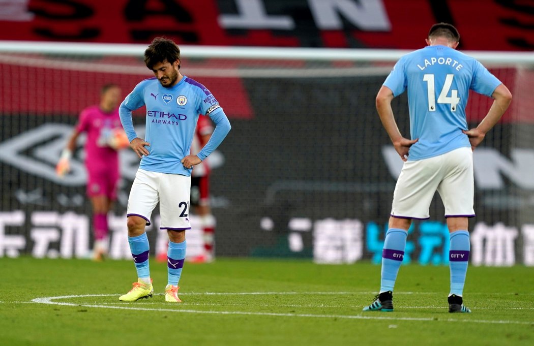 Fotbalisté Manchesteru City překvapivě padli na hřišti Stouhamptonu 0:1