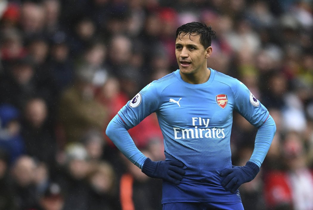 Naštvaná hvězda Arsenalu Alexis Sánchez