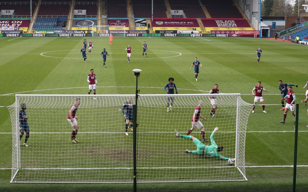 Utkání anglické Premier League mezi Burnley a Arsenalem