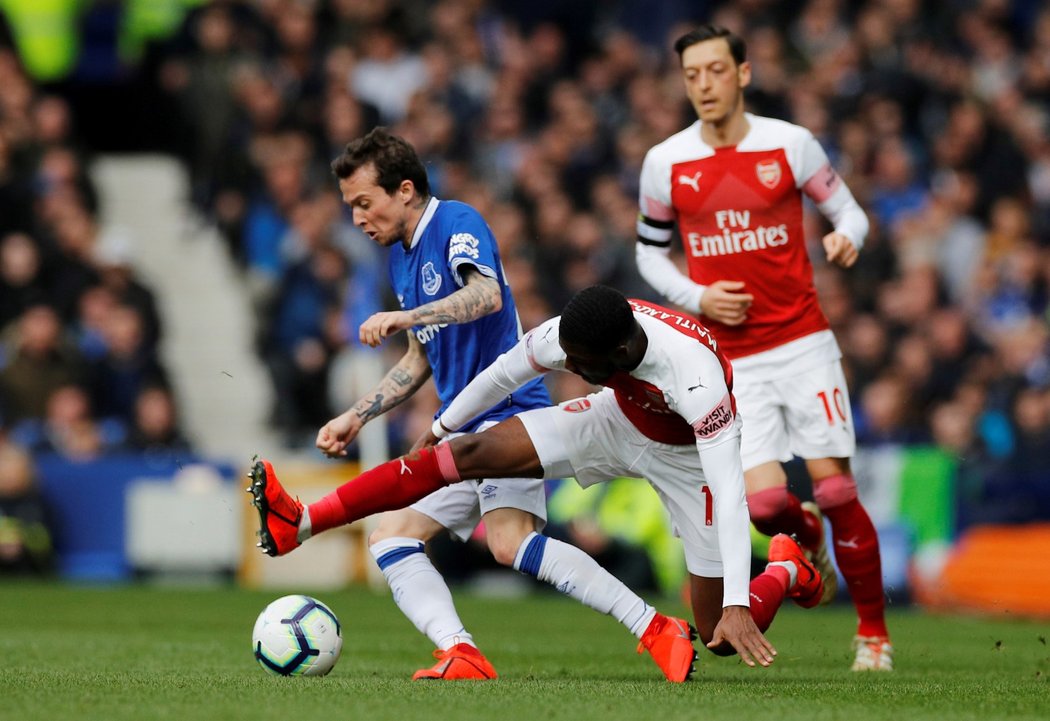 Arsenal prohrál na půdě Evertonu 0:1