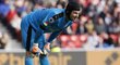 Gólman Arsenalu Petr Čech při utkání Premier League.